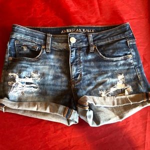 Denim shorts